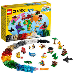 LEGO Classic Around The World 11015 Building Toy Set for Preschool Kids  Boys  and Girls Ages 4+ (950 Pieces)