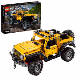 LEGO Technic Jeep Wrangler 4x4 Toy Car 42122 Model Building Kit - All Terrain Off Roader SUV Set  Authentic and Functional De ...
