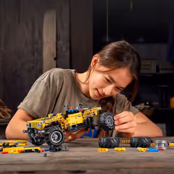 LEGO Technic Jeep Wrangler 4x4 Toy Car 42122 Model Building Kit - All Terrain Off Roader SUV Set  Authentic and Functional Design  STEM Birthday Gift