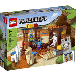 LEGO Minecraft The Trading Post 21167 Collectible Action-Figure Playset with Minecrafts Steve and Skeleton Toys  New 2021 201 Pieces