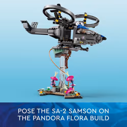 LEGO Avatar Floating Mountains Site 26 & RDA Samson 75573 Building Set - Helicopter Toy Featuring 5 Minifigures and Direhorse Animal Figure  Movie Ins - Additional view 4