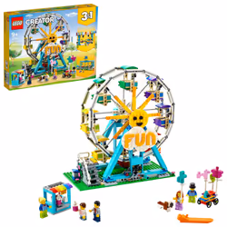 LEGO Creator 3in1 Ferris Wheel 31119 Building Kit with Rebuildable Toy Bumper Cars Boat Swing and 5 Minifigures New 2021 1 0 ...