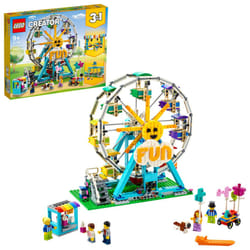 LEGO Creator 3in1 Ferris Wheel 31119 Building Kit with Rebuildable Toy Bumper Cars  Boat Swing and 5 Minifigures New 2021 1 00