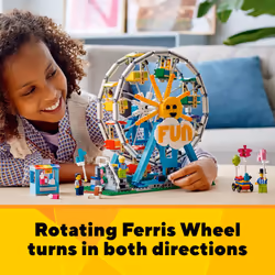 LEGO Creator 3in1 Ferris Wheel 31119 Building Kit with Rebuildable Toy Bumper Cars  Boat Swing and 5 Minifigures New 2021 1 00