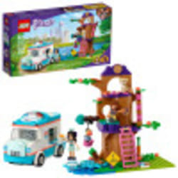 LEGO Friends Vet Clinic Ambulance 41445 Building Kit; Collectible Toy with Ambulance  Rabbit and Kitten Toys  Childrens Vet Kit and Olivia and Emma Mi