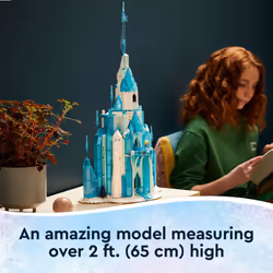 LEGO Disney Princess The Ice Castle Building Toy 43197  with Frozen Anna and Elsa Mini Doll Figures and Olaf Figure  Disney Castle Kit to Build  Disne