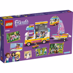 LEGO Friends Forest Camper Van and Sailboat 41681 Building Kit; Forest