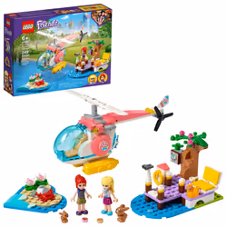 LEGO Friends Vet Clinic Rescue Helicopter 41692 Building Kit; Makes Gr