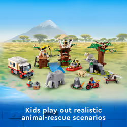 LEGO City Wildlife Rescue Camp 60307 Building Kit; Animal Playset; Top