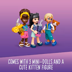 LEGO Friends Street Food Market 41701; New Food-Play Building Kit Promotes Imaginative Play; Includes Emma and Kitten Toy; Birthday Gift for - Additional view 4