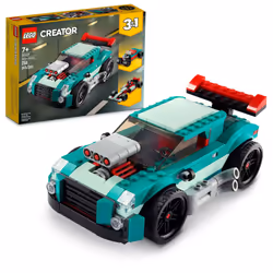 LEGO Creator 3 in 1 Street Racer Car Rebuildable Kit Transforms to a Muscle Car Hot Rod or Race Car Toy Great Model Car T ...