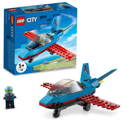 LEGO City Great Vehicles Stunt Plane 60323 Jet Airplane Toy  2022 Building Set  Gifts for Kids  Boys and Girls 5 Plus Years Old with Pilot Minifigure