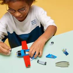 LEGO City Great Vehicles Stunt Plane 60323 Jet Airplane Toy  2022 Building Set  Gifts for Kids  Boys and Girls 5 Plus Years Old with Pilot Minifigure