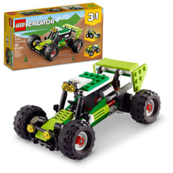 LEGO Creator 3 in 1 Off-Road Buggy  Transforms to 3 Different Construction Vehicles from Skid Loader Digger to ATV Car Toy to Off-Roader  Construction