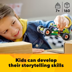 LEGO Creator 3 in 1 Off-Road Buggy  Transforms to 3 Different Construction Vehicles from Skid Loader Digger to ATV Car Toy to Off-Roader  Construction