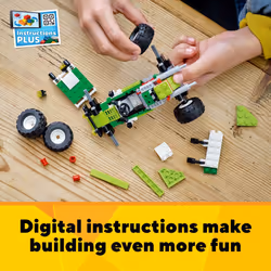LEGO Creator 3 in 1 Off-Road Buggy  Transforms to 3 Different Construction Vehicles from Skid Loader Digger to ATV Car Toy to Off-Roader  Construction