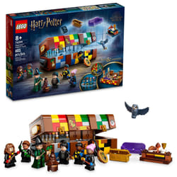 LEGO Harry Potter Hogwarts Magical Trunk  Luggage Set  Building Toy Idea for Kids  Customizable Toy  Girls & Boys with Movie Minifigures and House Col