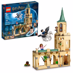LEGO Harry Potter Hogwarts Courtyard: Sirius's Rescue 76401 Castle Tower Toy Collectible Set with Buckbeak Hippogriff Figure ...