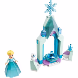 LEGO Disney Elsa's Castle Courtyard 43199 Building Set  Disney Frozen Ice Castle with Princess Elsa Mini Doll Figure  Disney Princess Toy Set for Kids - Additional view 3