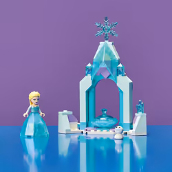 LEGO Disney Elsa's Castle Courtyard 43199 Building Set  Disney Frozen Ice Castle with Princess Elsa Mini Doll Figure  Disney Princess Toy Set for Kids - Additional view 4