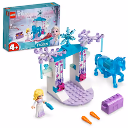 LEGO Disney Princess Elsa and The Nokks Ice Stable Building Toy 43209 Disney Frozen Toy with Buildable Toy Horse Figure and M ...