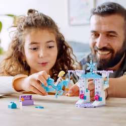 LEGO Disney Princess Elsa and The Nokks Ice Stable Building Toy 43209 Disney Frozen Toy with Buildable Toy Horse Figure and Mini Doll  Starter Bricks