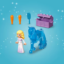 LEGO Disney Princess Elsa and The Nokks Ice Stable Building Toy 43209 Disney Frozen Toy with Buildable Toy Horse Figure and Mini Doll  Starter Bricks