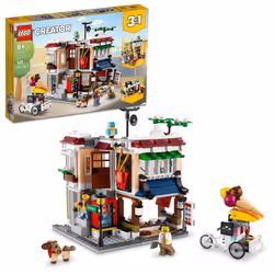 LEGO Creator 3 in 1 Downtown Noodle Shop House  Transforms from Noodle Shop to Bike Shop to Arcade  Modular Building Set  Toy ...