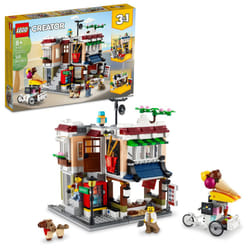 LEGO Creator 3 in 1 Downtown Noodle Shop House  Transforms from Noodle Shop to Bike Shop to Arcade  Modular Building Set  Toy Gift for Kids 8 Years an