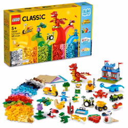 LEGO Classic Build Together 11020 Creative Building Toy Set for Kids Girls and Boys Ages 5+ (1 601 Pieces)