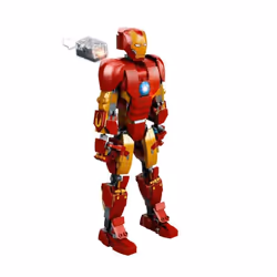 LEGO Marvel Iron Man Figure 76206 Collectible Buildable Toy  Kids Bedroom Display Model from Avengers: Age of Ultron  Infinity Saga Set - Additional view 3