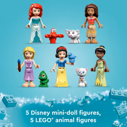 LEGO Disney Princess Ultimate Adventure Castle 43205 Building Toy with 5 Princess Mini-Dolls Including Ariel  Rapunzel and Snow White(Packaging May Va