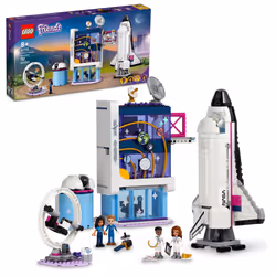 LEGO Friends Olivias Space Academy Shuttle Rocket 41713  NASA Space Shuttle Toy for Kids  Pretend Play Space Academy with Ast ...