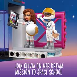 LEGO Friends Olivias Space Academy Shuttle Rocket 41713  NASA Space Shuttle Toy for Kids  Pretend Play Space Academy with Astronaut Mini Figures  Gift