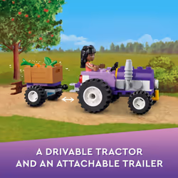 LEGO Friends Organic Farm House Set 41721 with Toy Horse  Stable  Tractor and Trailer Plus Animal Figures  for Kids  Girls and Boys Aged 7+
