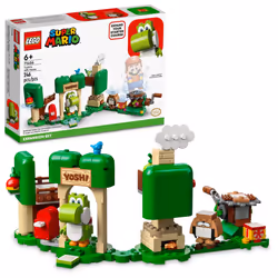 LEGO Super Mario Yoshi's Gift House Expansion Building Toy Set 71406 - Featuring Iconic Yoshi and Monty Mole Figures  Great G ...