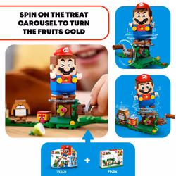 LEGO Super Mario Yoshi's Gift House Expansion Building Toy Set 71406 - Featuring Iconic Yoshi and Monty Mole Figures  Great Gift for Boys  G