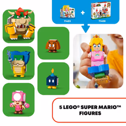 LEGO Super Mario Peachs Castle Expansion Set 71408  Buildable Game Toy  Gifts for Kids Aged 8 Plus with Time Block Plus Bowser and Toadette Figures  t - Additional view 4