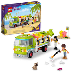 LEGO Friends Recycling Truck Toy 41712 - Set Includes Garbage Sorting Bins  Emma and River Mini Dolls  Educational Learning Toys for Kids 6+ Years Old