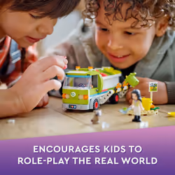 LEGO Friends Recycling Truck Toy 41712 - Set Includes Garbage Sorting Bins  Emma and River Mini Dolls  Educational Learning Toys for Kids 6+ Years Old - Additional view 4