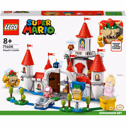 Lego Super Mario Peachs Castle Expansion Set 71408  Buildable Game Toy  Gifts for Kids Aged 8 Plus with Time Block Plus Bowser and Toadette Figures  t