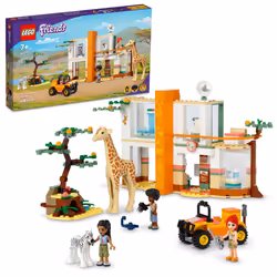 LEGO Friends Mia's Wildlife Rescue Toy 41717 with Zebra and Giraffe Safari Animal Figures Plus 3 Mini Dolls  Birthday Gift Id ...