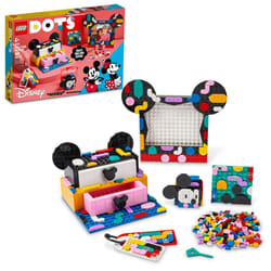 LEGO DOTS Disney Mickey & Minnie Mouse Back-to-School Project Box 41964 6in1 Toy Arts and Crafts Building Set with Bag Tags  Sticker Patch and Desk Ti