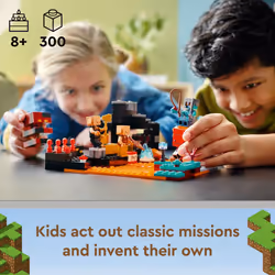 LEGO Minecraft The Nether Bastion Set  21185 Battle Action Toy with Mo