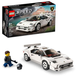 Lego Speed Champions Lamborghini Countach 76908  Race Car Toy Model Replica  Collectible Building Set with Racing Driver Minifigure