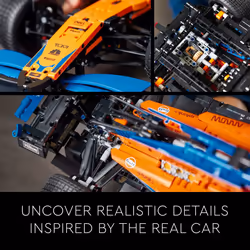 LEGO 42141 Technic McLaren Formula 1 2022 Replica Race Car Model Building Kit  F1 Motor Sport Set Birthday Gift Idea for Adults  Men  Women  Him  Her