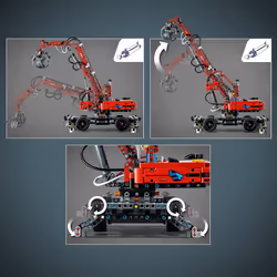 LEGO Technic Material Handler 42144  Mechanical Model Crane Toy  with - Additional view 4