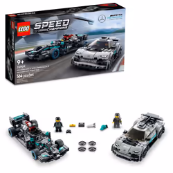 LEGO Speed Champions Mercedes-AMG F1 W12 E Performance & Project One Toy Car Set Mercedes Model Car Building Kit Collectib ...