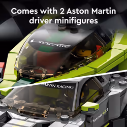 LEGO Speed Champions Aston Martin Valkyrie AMR Pro & Vantage GT3 2 Collectible Model 76910 - Race Car and Toy Set  Includes 2 Driver Minifigures  Grea - Additional view 4