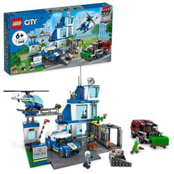 LEGO City Police Station with Van  Garbage Truck & Helicopter Toy 60316  Gifts for 6 Plus Year Old Kids  Boys & Girls with 5 Minifigures and Dog Toy
